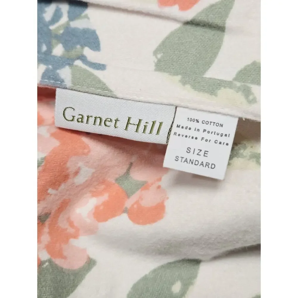 Garnet Hill Cotton Fleece Queen Set Tabitha Floral 5 Pcs Portugal Bedding Garden